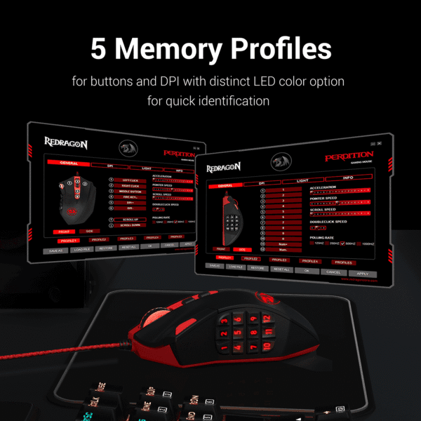 Mouse Redragon M901 Perdition